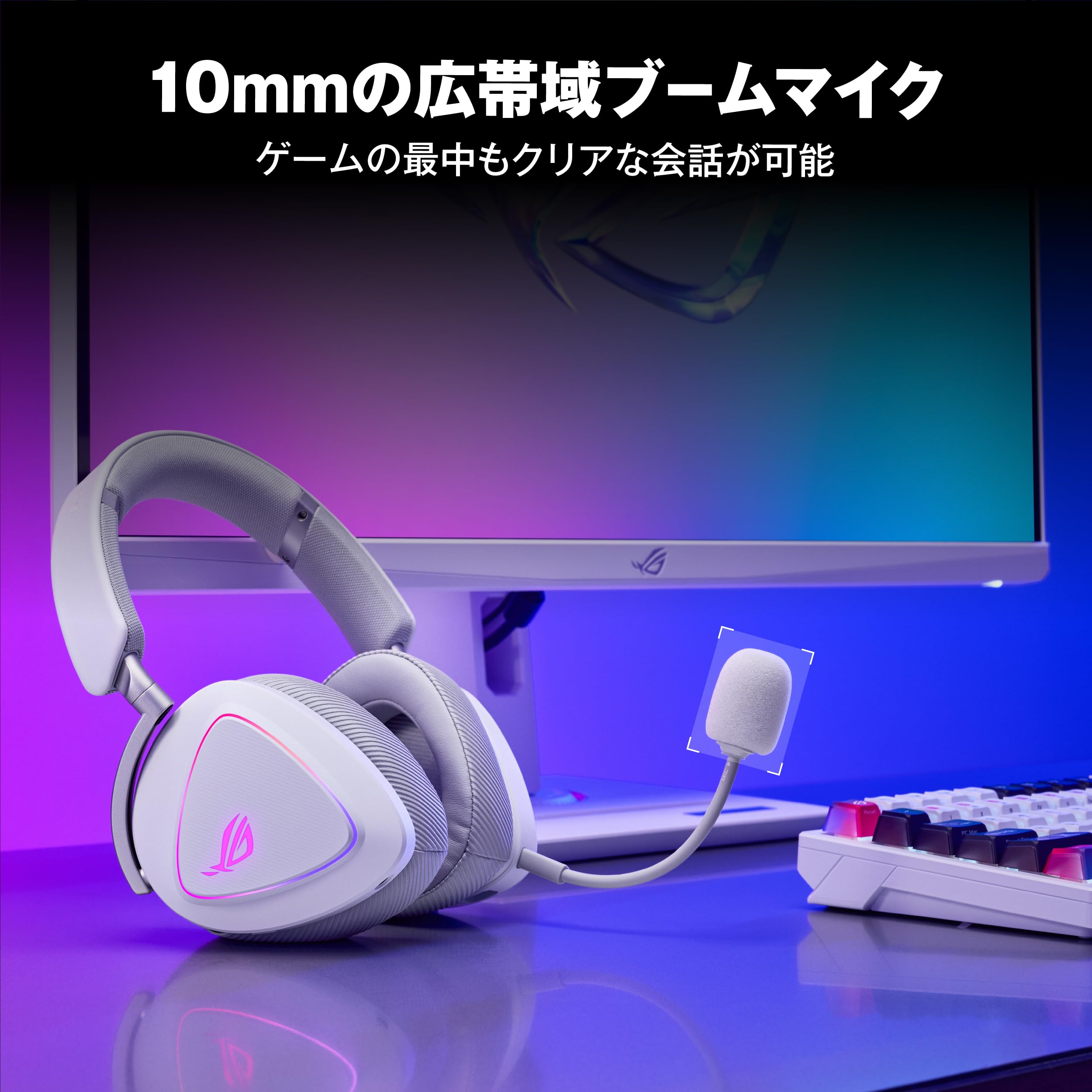 Amazon.co.jp: ASUS ワイヤレスゲーミングヘッドセット/ROG Delta II